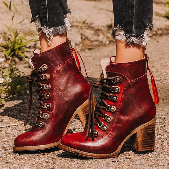 Borrow Freebird Boots In The Color Wine 